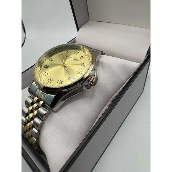 London Fog Collection Womens Watch Two Tone with Champagne Dial NWT